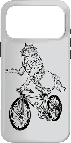 Vista 22 de Wolf Cycling Bicycle Funny Animal Cyclist Biking Bike Case for iPhone 17