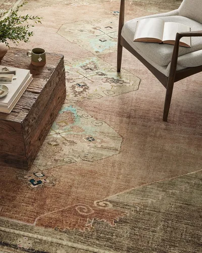 Vista 7 de Loloi Magnolia Home de Joanna Gaines Sinclair Collection SIN-06 - Alfombra decorativa tradicional de 2 pies 3 pulgadas x 3 pies 9 pulgadas, altura