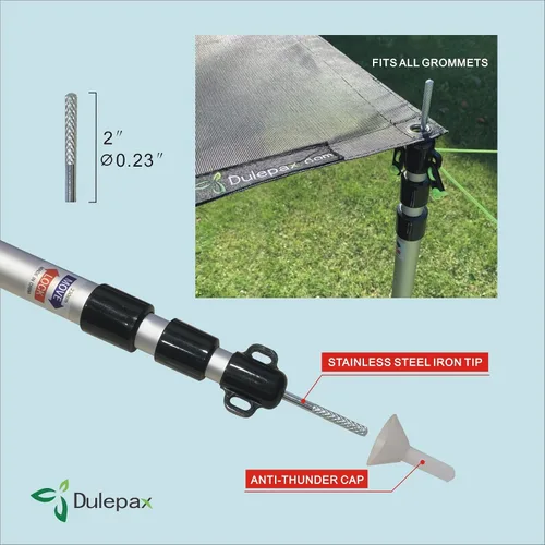 Vista 4 de Dulepax Barras de Sombra para Toldo de RV. Juego de Dos, Varillas de Aluminio Ajustables para Pantalla de Sombra de Toldo de RV. Expande el Espacio