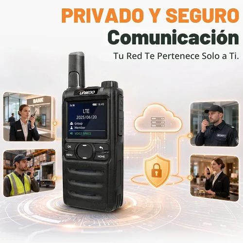 Vista 7 de Walkie Talkies gratis de por vida de rango ilimitado 4G LTE POC Radios