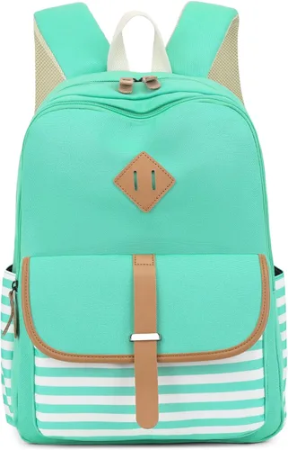 Vista 10 de Leaper - mochila escolar para niñas, mochila informal, bolsa de viaje con bolsillos laterales