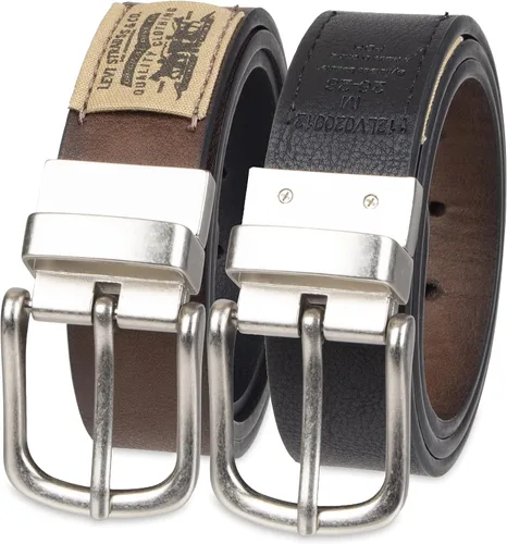 Vista 17 de Levi's Cinturón para niños grandes, cinturón reversible dos en uno informal apto para la escuela