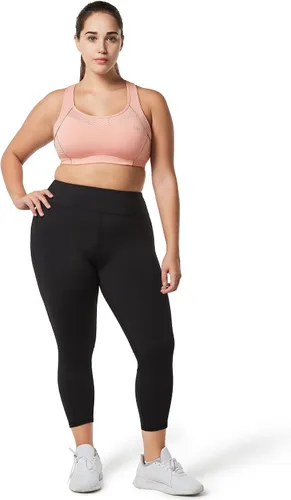 Vista 8 de Yvette Sujetadores deportivos para mujer de alto impacto con espalda cruzada para entrenamiento, brasier deportivo de alto soporte para busto grande