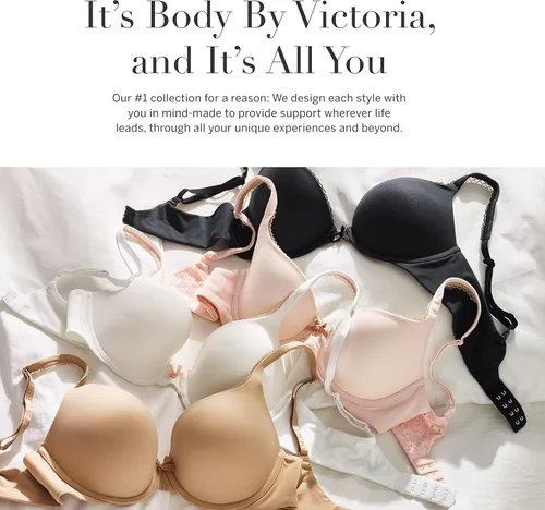 Vista 8 de Victoria's Secret Brasier de cobertura completa, cuerpo de Victoria, sujetadores para mujer (32B-40DDD)