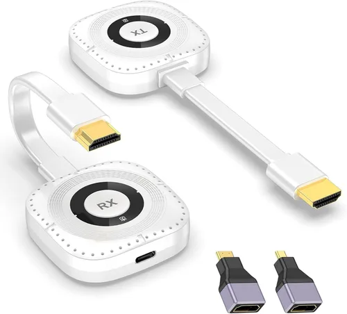 Vista 9 de Wireless HDMI Transmitter and Receiver 4K Decoding 1080P Out, 328FT/100M Wireless HDMI Extender for Seamless High-Definition Streaming from