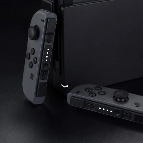 Vista 5 de eXtremeRate Firefly - Kit de afinación LED para Nintendo Switch Joycons Dock NS Joycon SL SR Botones Cinta Flex Cable Indica Power LED - Blanco frío