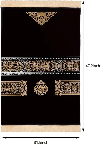 Vista 3 de Alfombra de oración musulmana islámica de alta calidad, alfombrilla acolchada para oración musulmana para hombres y mujeres, alfombra de oración