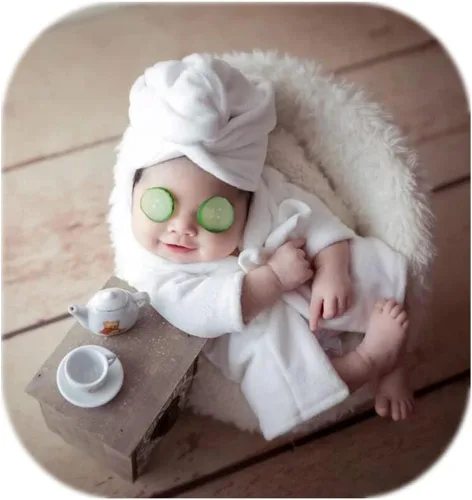 Vista 3 de Accesorios de fotografía para recién nacidos trajes de baño para sesión de fotos de bebé trajes de baño para niña M