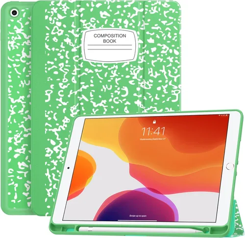 Vista 12 de Soke - Funda para iPad de 9ª generación 2021/8ª generación 2020/7ª generación 2019 con soporte para lápices - Funda de protección premium a prueba