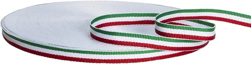 Vista 6 de Cinta de grogrén a rayas de bandera estadounidense de 1-3/8 pulgadas, 20 yardas, fabricada en Estados Unidos, (varios anchos y yardas disponibles)