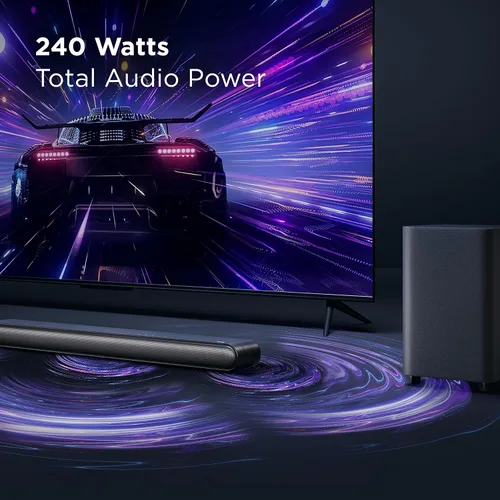 Vista 3 de TCL Barra de sonido de 3.1 canales con subwoofer inalámbrico, (S4310, modelo 2023), canal central integrado, Dolby Audio, DTS Virtual:X, Bluetooth