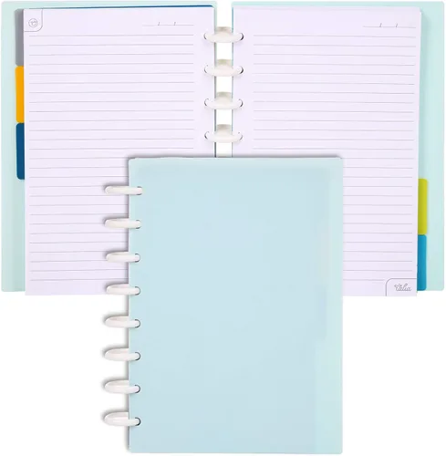 Vista 112 de Talia - Cuadernos de notas con tapas, planificador, personalizables, (Rosa de los 90, Junior (5.5 pulgadas x 8.5 pulgadas))