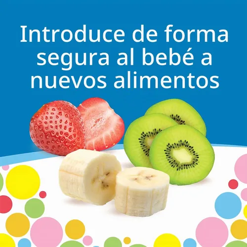 Vista 6 de Dr. Brown's Fresh First - Comedero de silicona, rosa y gris, 2