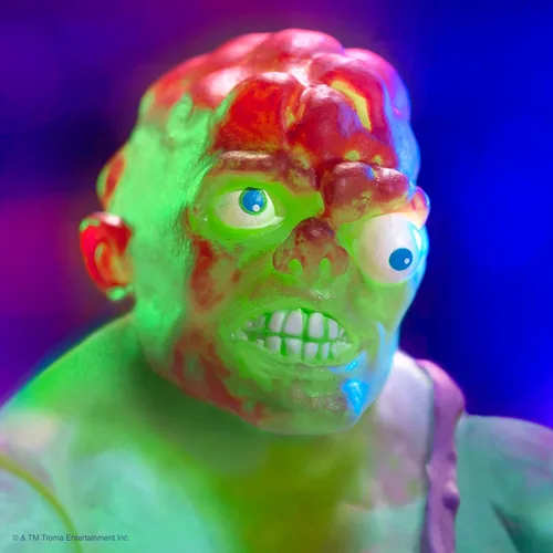 Vista 6 de Super7 Toxic Crusader Ultimates: figura de acción de Toxie de rabia roja radiactiva, multicolor
