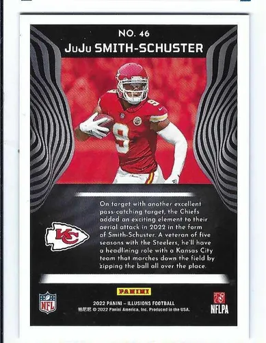 Vista 2 de JUJU SMITH-SCHUSTER 2022 Panini Illusions #46 Football Card New England Patriots
