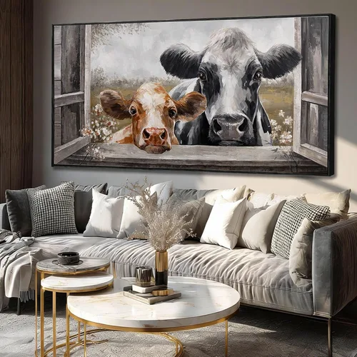Vista 12 de Arte de pared blanco texturizado, arte abstracto gris, imágenes modernas enmarcadas grandes, pintura al óleo de paisaje ondulado, 24 x 48 pulgadas