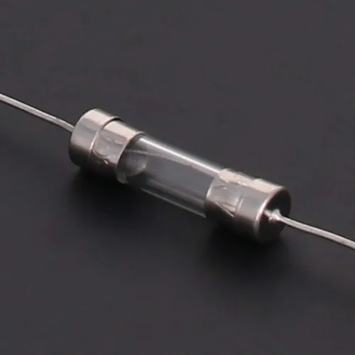 Vista 5 de Fielect Fusibles de tubo de vidrio axiales con cable de plomo de soplado lento de 0.197x0.787 in 2A 250V fusibles de retardo de tiempo