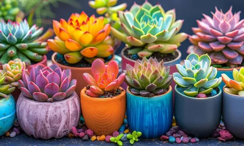Vista 2 de Mezcla de 30 semillas de cactus suculentas: cultiva un jardín o colección diversa de cactus