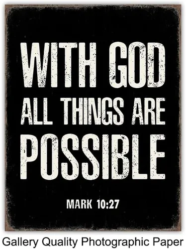 Vista 7 de Póster motivacional para decoración de pared religiosa, citas inspiradoras de 8 x 10 pulgadas, arte de pared cristiano, regalos católicos
