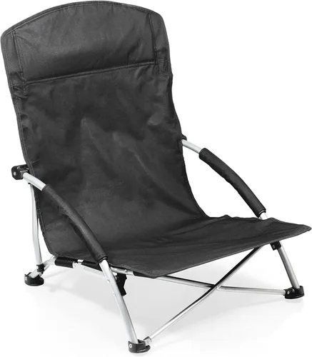 Vista 4 de NFL Tranquility - Silla de playa con bolsa de transporte, silla de playa baja para adultos, silla de césped baja