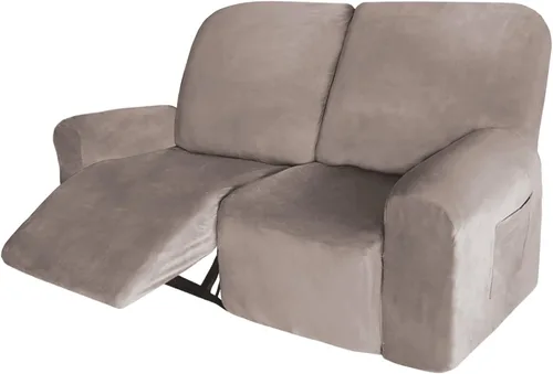 Vista 17 de 4 fundas de terciopelo grueso para silla reclinable, funda elástica para sofá reclinable de cuero, para sofá reclinable de casa rodante