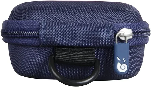 Vista 5 de Hermitshell Estuche rígido de viaje para JBL Vibe Beam, auriculares inalámbricos con sonido JBL Deep Bass (azul)