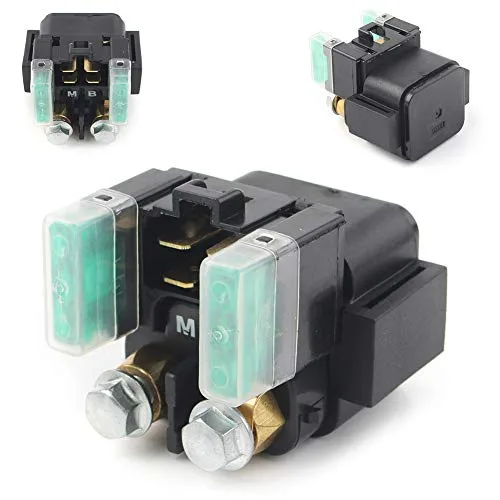 Vista 2 de Relé eléctrico de solenoide de relé de arranque de motocicleta compatible con YZF R1 FZ1 FZ6R FZ8 FJR1300 XT600 XT660 VX600 V-MAX XVS1100 V-Star