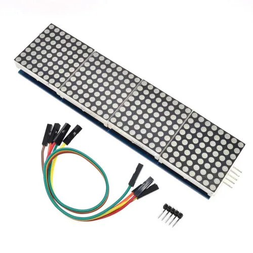 Vista 6 de DAOKI MAX7219 Dot led Matrix MCU 8x32 Control LED Display Module Drive para Arduino Raspberry Pi 4 en 1