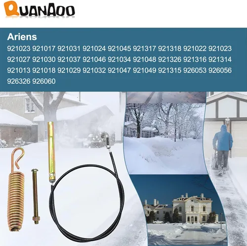 Vista 5 de Cable de control de barrena 06900439 para Ariens Gravely se adapta a Ariens Gravely Power Brush Deluxe Pro 24 28 30 36 Reemplazo del cable