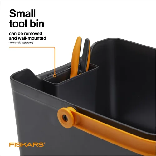 Vista 5 de Fiskars Organizador de herramientas de jardín con almacenamiento de herramientas pequeñas extraíble para uso en jardinería en interiores