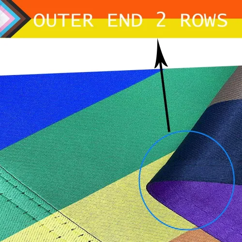Vista 6 de Progress Pride - Banderas de jardín arcoíris – Bandera pequeña de progreso inclusivo de 12.5 x 18 pulgadas para lesbianas y transgénero LGBTQ