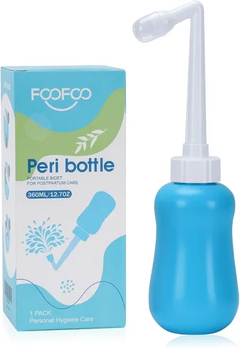 Vista 8 de Peri Botella para cuidado posparto, para artículos esenciales posparto, cuidado femenino, naranja