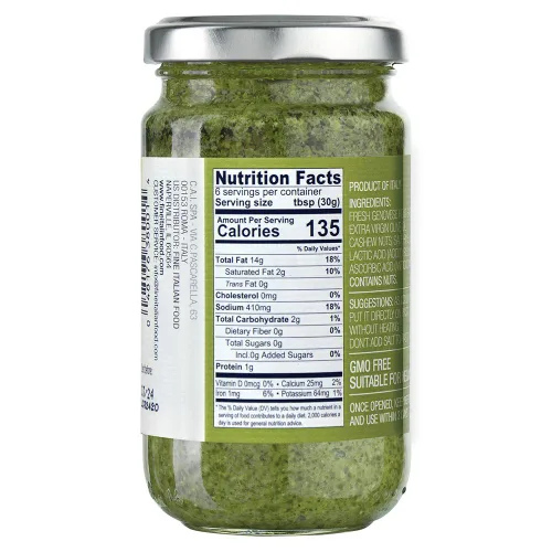 Vista 2 de Compagnia Sanremo Pesto DOP Pesto de albahaca, 6.7 oz