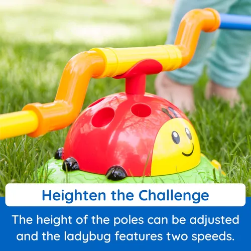 Vista 6 de Fat Brain Toys Salto y lanzamiento musical 2 en 1, juegos activos para interiores y exteriores para niños a partir de 4 años, juguetes divertidos