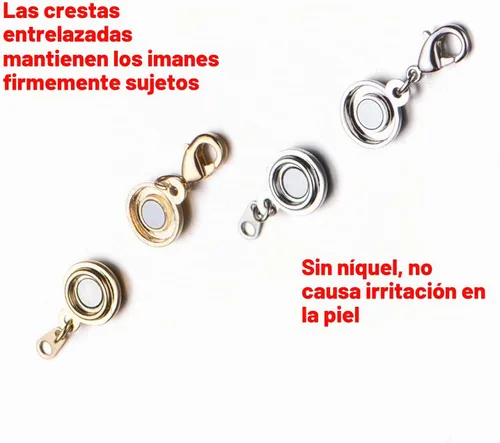Vista 4 de Zpsolution Cierres magnéticos de bloqueo para joyas, collares, pulseras, ligeros y pequeños, mantienen el cierre en la parte trasera