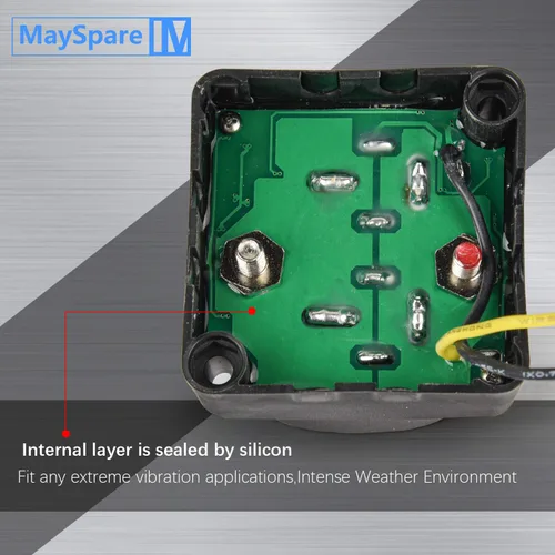 Vista 5 de Kit de Aislamiento de Batería Dual MaySpare 12V 140Amp Relé Sensible al Voltaje VSR Cargador Automático de Batería Doble y Kit de Cableado