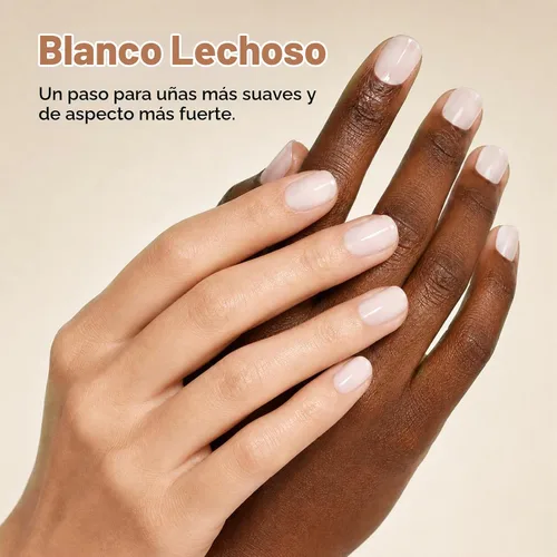 Vista 2 de Gellen Esmalte de reparación de uñas 6 en 1, fortalecedor teñido blanco Blanco lechoso