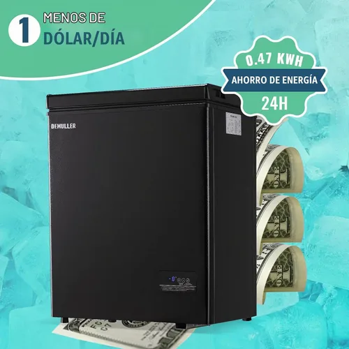 Vista 5 de Congelador profundo de 4.0 pies cúbicos con control electrónico, congeladores independientes con 2 cestas colgantes de acero inoxidable, mini