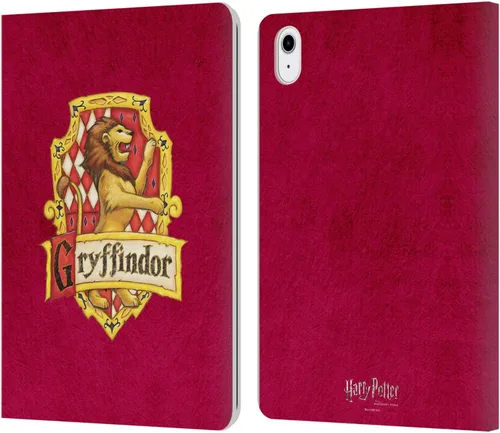Vista 13 de Head Case Designs Funda de piel con licencia oficial de Harry Potter Gryffindor Parchment Sorcerer's Stone I, tipo cartera compatible con Apple iPad