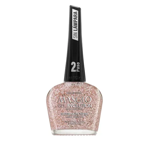 Vista 4 de MASGLO GEL EVOLUTION - Esmalte de uñas efecto gel, no requiere lámpara UV/Led, duración hasta 12 días, 1 pieza de color Gel sin necesidad de lampara