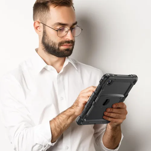 Vista 7 de HXCASEAC Funda para Lenovo Idea Tab 11, Tab M11/K11 (TB336FU/TB330FU), diseño a prueba de golpes, protector de pantalla, soporte integrado, soporte