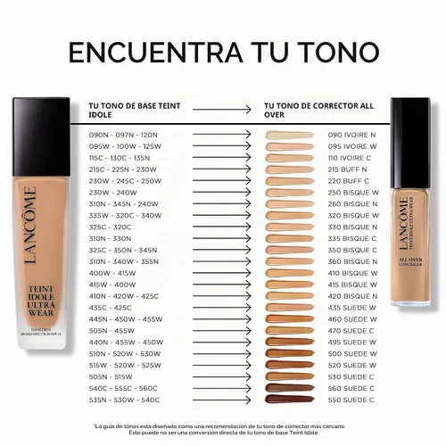 Vista 11 de Lancôme Teint Idole Ultra Wear Natural Matte Foundation - Base mate natural, de larga duración, cobertura media a completa, acabado natural, fórmula