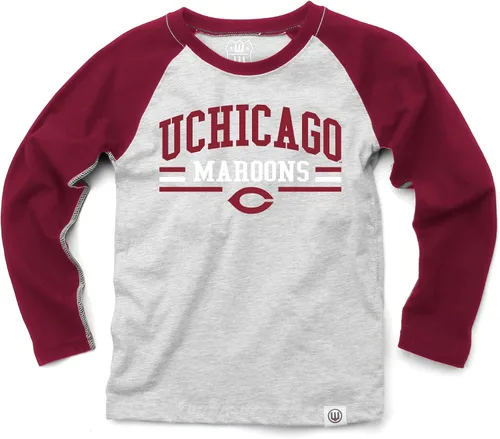 Vista 64 de Wes and Willy NCAA playera raglán de manga larga para niños