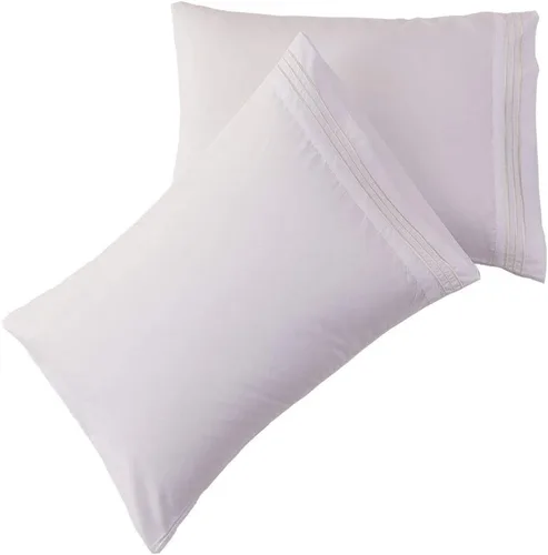 Vista 27 de SONORO KATE Juego de fundas de almohada de lujo de microfibra cepillada 1800 Bedding - antiarrugas, (beige, 2 fundas de almohada estándar)
