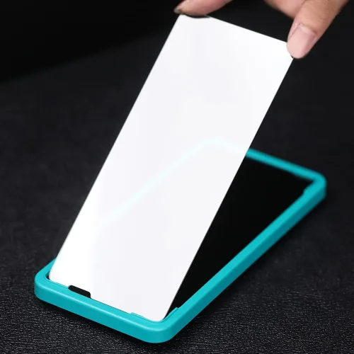 Vista 2 de Ibywind Protector de pantalla para Asus Rog Phone 6 5G/Phone 6 Pro 5G 6.78", con protector de lente de cámara de metal, sin burbujas, fácil