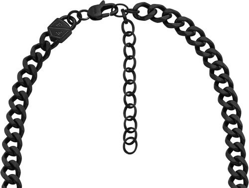 Vista 4 de Fossil Collar de Acero Inoxidable o Cuero para Hombre
