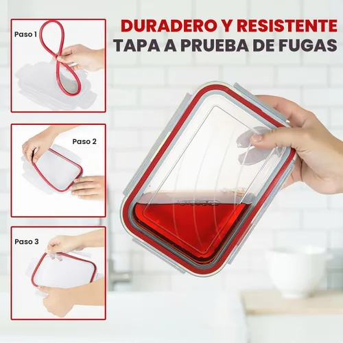 Vista 2 de Utopia Kitchen Contenedores de plástico para almacenamiento de alimentos