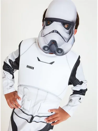 Vista 3 de Hqroidd Disfraz de tormenta máscara de soldado para niños conjunto completo de casco imperio juego de rol accesorios de Halloween
