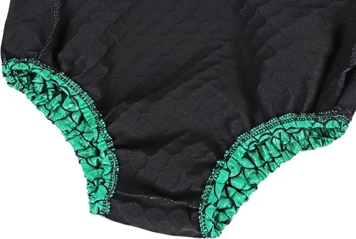 Vista 6 de HenzWorld Enterizo de sirena con lentejuelas para niños y niñas, disfraz de cumpleaños, fiesta elegante, escamas de pez, trajes de verano