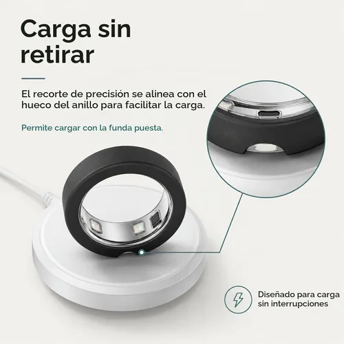Vista 4 de Compaitble con anillo Oura Gen 5 cubierta